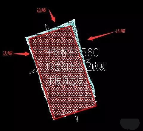 CASS怎样快速算出边坡坡顶（脚）线？