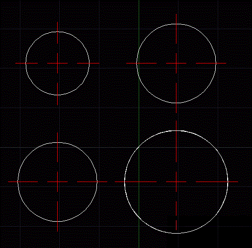 CAD中快速画多个圆的中心线的画法，简单高效，一步到位