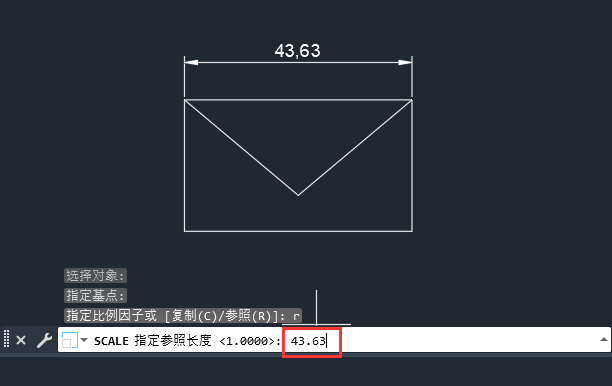 CAD如何放大对象到指定尺寸？